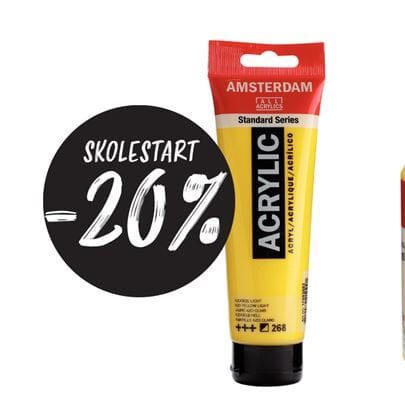 Skolestart - 20% rabatt på Amsterdam maling