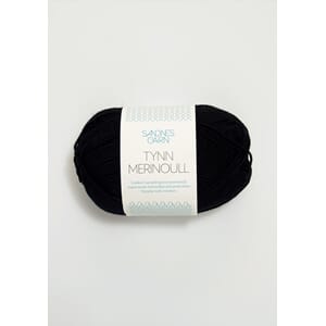 Tynn Merinoull Sort