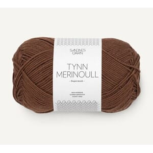Tynn Merinoull Varm Brun