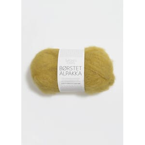 Børstet Alpakka Korngul