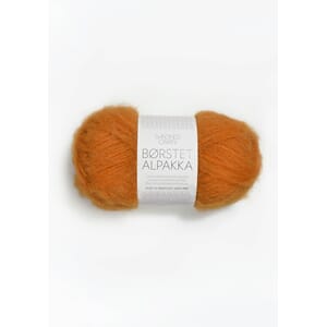 Børstet Alpakka Orange