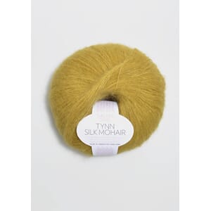 Tynn Silk Mohair Gulgrønn