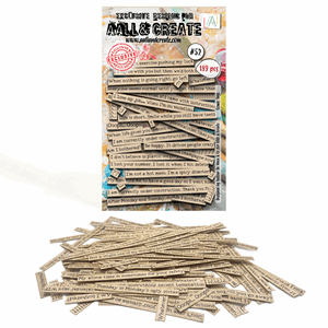 AALL & Create - #52 - A6 Ephemera Die-Cuts - Comic Tags