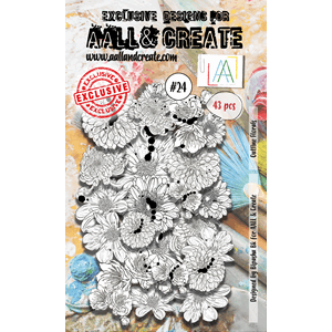 #24 - Ephemera Die-Cuts - Outline Florals - AALL & Create