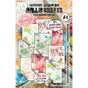 AALL & Create  #04 - A5 Design Paper - Colourburst Melody
