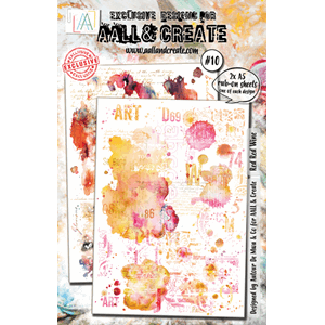 AALL & Create - #10 - A5 Rub-Ons - Red Red Wine - 2x A5 Rub-