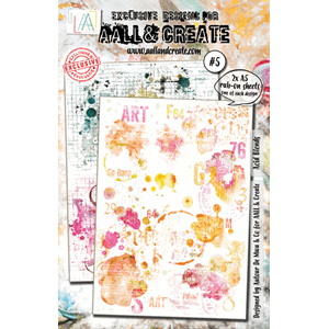 AALL & Create - #5 - A5 Rub-Ons - Acid Blends  - 2x A5 Rub-o