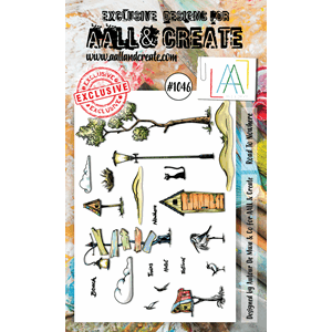 #1046 - A6 Stamp Set - Road To Nowhere - AALL & Create