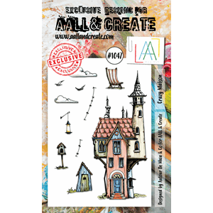 #1047 - A6 Stamp Set - Crazy Maison - AALL & Create