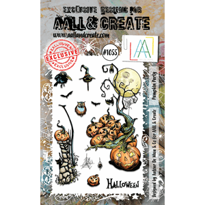 #1055 - A6 Stamp set - Pumpkin Party - Aall & Create