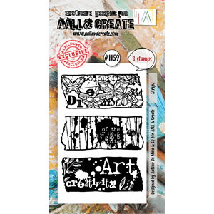 AALL & Create - #1159 - A8 Stamp Set - Stripz