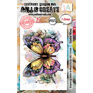 AALL & Create - #1173 - A7 Stamp Set - Petalled Wings