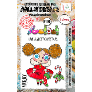 AALL & Create - #1190 - A7 Stamp Set - Sweet Christmas