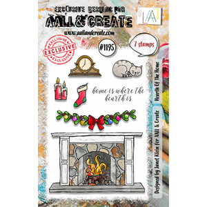 AALL & Create - #1195 - A7 Stamp Set - Hearth Of The Home