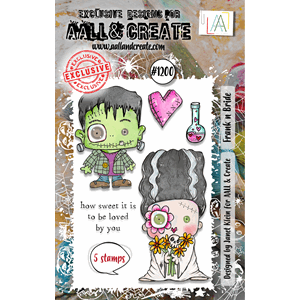 AALL & Create - #1200 - A7 Stamp Set - Frank n Bride