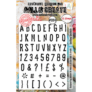 AALL & Create - #1204 - A5 Stamp Set - Spelling Spectacle