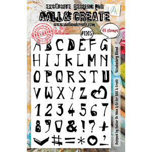 AALL & Create - #1205 - A5 Stamp Set - Vocabulary Blend