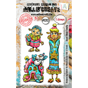 AALL & Create - #1213 - A7 Stamp Set - Sweet Sheep Family