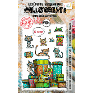 AALL & Create - #1214 - A6 Stamp Set - Ribboned Whisker Wond