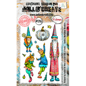 AALL & Create - #1216 - A6 Stamp Set - Santas Workshop Wonde