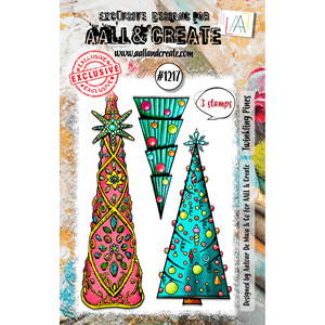 AALL & Create - #1217 - A7 Stamp Set - Twinkling Pines