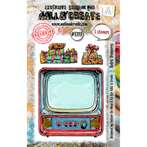 AALL & Create - #1219 - A7 Stamp Set - Retro Treasures