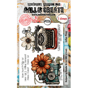 AALL & Create - #1226 - A6 Stamp Set - Letter Press