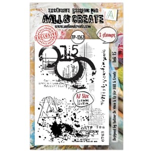 Aall and Create Celestial Marks A7 Stamp Set Ink 15 (AALL-TP