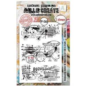Aall and Create Celestial Marks A7 Stamp Set Starline K (AAL