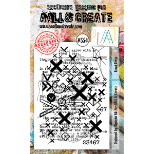 #554 - A6 stamp - Aall & Create