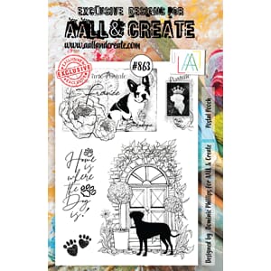 AALL & Create #863 - A5 Stamps - Postal Pooch