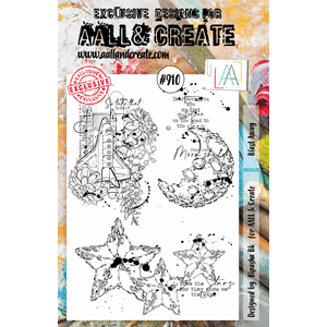 #910 - A5 Clear Stamp Set - Blast Away - AALL & Create