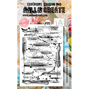 #919 - A6 Clear Stamp Set - Inking Gears - AALL & Create