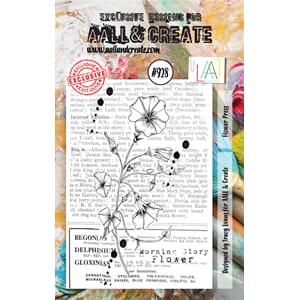 #928 - A7 Stamp Set - Flower Press - AALL & Create