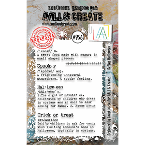 #956 - A7 Stamp set - Define Halloween - Aall & Create