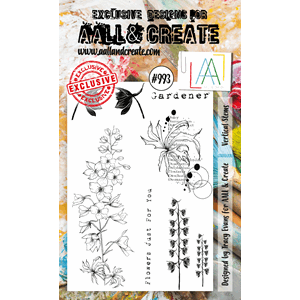 #993 - A6 Stamp set - Vertical Stems - Aall & Create