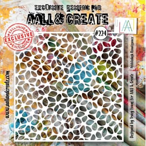 "AALL & Create - #224 - 6""x6"" Stencil - Pebbledash Renaiss