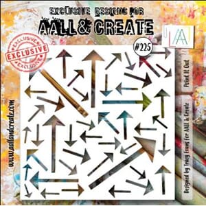 AALL & Create - #225 - 6""x6"" Stencil - Point It Out