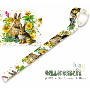 AALL & Create - #102 - Washi Tape - Sunflower & Hare