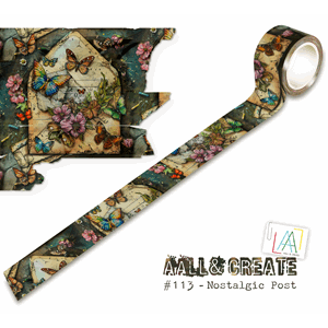 AALL & Create - #113 - 25mm x 10m Washi Tape - Nostalgic Pos