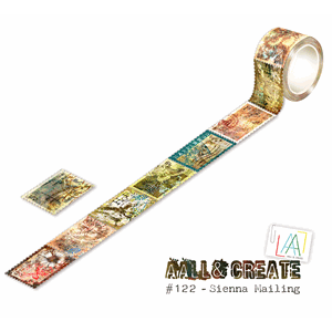 AALL & Create - #122 - 25mm x 5m Washi Tape - Sienna Mailing