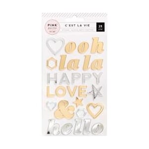 Stickers - PP - Cest La Vie - Mirror Stickers 29 Piece