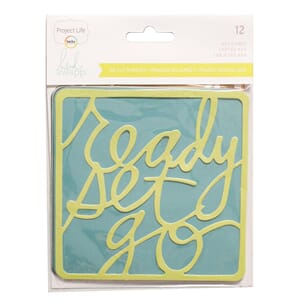 Embellishments - PL - HS - 4 x 4 - Die-Cut Phrases 12 Piece