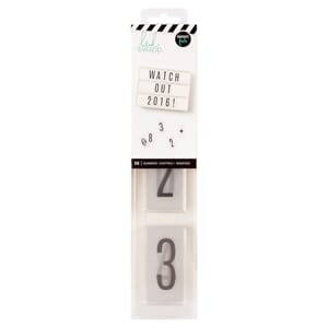 Number Inserts - HS - LightBox - Black 50 Piece