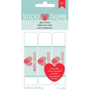Glue - AC - Sticky Thumb - Glue Stick - 0.84 Oz Total 3 Pie