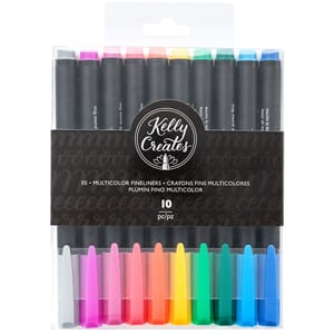 Kelly Creates - Fineliners - Multi Color - (10 pieces) - Mar
