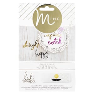 Embellishments - HS - MINC - Die Cuts - Words 5 Piece