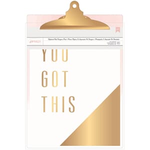 Clipboard w/Print - AC - Pink Watercolor