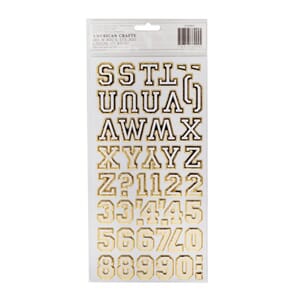 Thickers - AC - Chipboard  - Gold Foil - 2 Sheets - 3 pakker