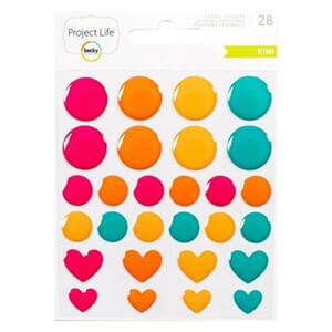 Project Life - Instax - Kiwi Edition - Enamel Stickers 28 P
